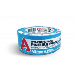 FITA CREPE IMOBILIÁRIA 45MM X 50 METROS AZUL NEON A327 - ADERE