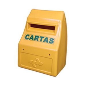 CAIXA PARA CORREIO AMARELA - PLASTIPAN