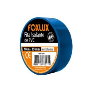 FITA ISOLANTE DE PVC AZUL 10 METROS - FOXLUX