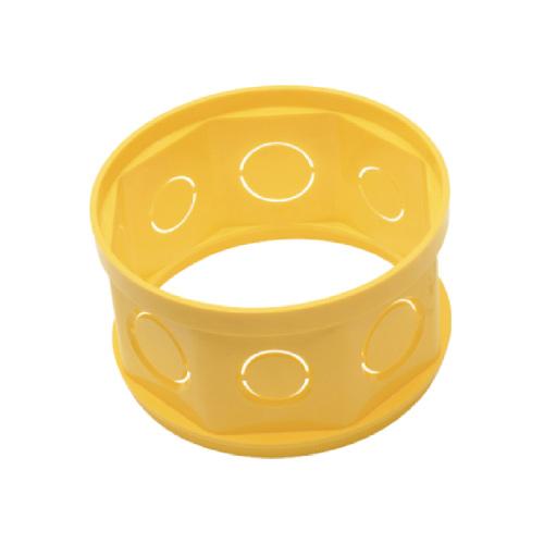 PROLONGADOR PARA CAIXA DE LUZ OCTOGONAL 4 X 4 AMARELA - AMANCO