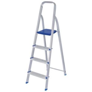 ESCADA ALUMÍNIO 4 DEGRAUS DOMÉSTICA 134CM - MOR