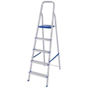 ESCADA ALUMÍNIO 5 DEGRAUS DOMÉSTICA 154CM - MOR