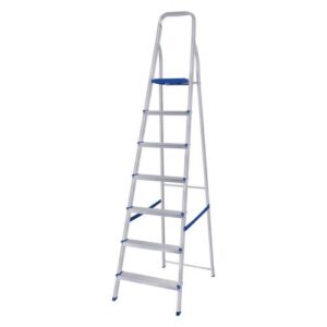 ESCADA ALUMÍNIO 7 DEGRAUS DOMÉSTICA 198CM - MOR