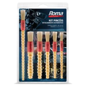 KIT PINCÉIS PARA DETALHAMENTO AUTOMOTIVO - ROMA